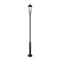 Z-Lite Gannon 3 Light Outdoor Post Mounted Fixture, 12in. W x 121.5in. H, Black 5008PHBR-5010P-BK - alternate 7